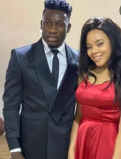 Melanie Kamayou with her boyfriend, Andre Onana.